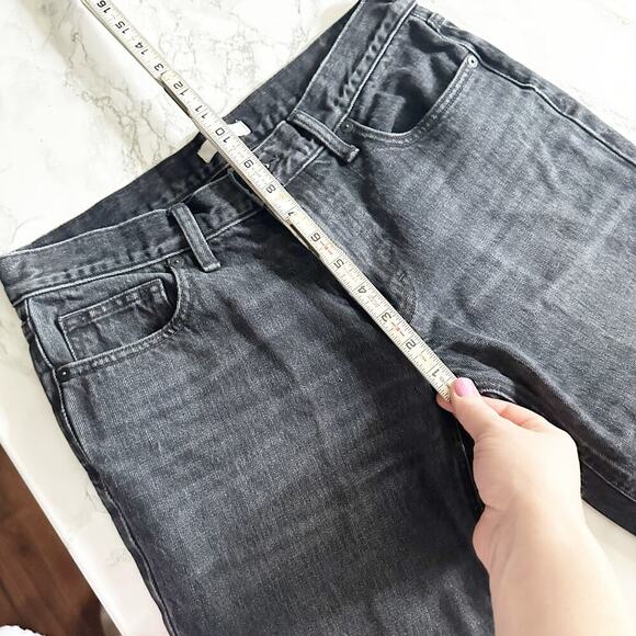 Vince Black Tomboy Jeans Women's Size 27 Straight Cropped Leg 5 Pocket Style - Picture 11 of 14